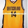 Günstige #14 Dirk Nowitzki Team Deutschnd Deutschland Basketball Jersey Bck Gold Retrov Throwbacks Herren Xxs-6xl Stickerei Trikots Weste Shirt