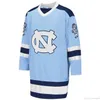 CeUf Custom 2020 North Carolina Tar Heels University Hockey Jersey Ricamo cucito Personalizza qualsiasi numero e nome maglie