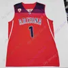 2020 Custom Arizona Wildcats Basketball Jersey NCAA College Koloko Stoudamire James Akinjo Daniel Batcho Bennedict Mathurin Tibet Gorener