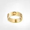 Ring Titanium Steel Sier Love Men and Women Rose Gold Jewelry for Lovers Couple Rings Gift Size 5-11 Width 4-6mm rs s