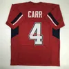 MIT Billiga anpassade nya Derek Carr Fresno State Red College Stitched Football Jersey Lägg till valfritt namnnummer