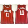 College Basketball Hoosiers Jerseys Isiah Thomas 11 Victor Odipo Jersey 4 Cody Zeller 40 Red White