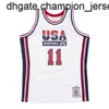 USA Basketball Karl Malone Mitchell Ness White 1992 Dream Team Top Jersey Weste genäht Throwback