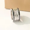 2022 Para mody pierścień mężczyzn Kobiety European Classic Wide Gear Designer Top 316L Titanium Steel Pierścienie Biżuterii Prezenty