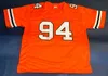 Mit cheap custom #94 DWAYNE JOHNSON HURRICANES JERSEY THE ROCK BALLERS ORANGE STITCHED add any name number