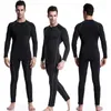 Fitness Hommes Manches Longues Rashguard T-shirt Hommes Bodybuilding Peau Serrée Compression Thermique Chemises MMA Crossfit Entraînement Top Gear ight hermal s op