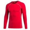 Fitness Hommes Manches Longues Rashguard T-shirt Hommes Bodybuilding Peau Serrée Compression Thermique Chemises MMA Crossfit Entraînement Top Gear ight hermal s op