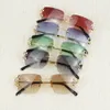 Lunettes de soleil pilotes hommes style sans monture femmes choix coloré pour l'été Carter lunettes super qualité vente en gros lunettes décoration nuances watch03c