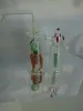 A 29 hauteur Bongglass Klein Recycler plates-formes pétrolières conduite d'eau pomme de douche Perc Bong tuyaux en verre narguilés chair et sang ZZ