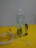 A 01 hauteur Bongglass Klein Recycler plates-formes pétrolières conduite d'eau pomme de douche Perc Bong tuyaux en verre narguilés ZZ
