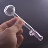 6 Inch Thick Pyrex Glass Oil Burner Pipe Colorful Men Penis Mouthpiece Hand Smoking Pipes Transparent Great Tube Oil Nail Tips LL