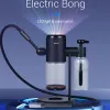 Gravedad eléctrica Bong Hookahs Bongs de vidrio Tuberías de agua Luz LED Bolsa de cachimba controlada por voz Caja de regalo de 3 funciones LL