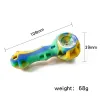 Мозаичная силиконовая трубка, портативная портативная красочная насосная трубка для наводчика, толстая стеклянная чаша, цветная трубка, оптовая продажа LL