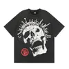 Men's T-skjortor Hellstar Women's Short ärmar t-shirt gotisk stil tryckt hiphop bomull