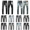 paarse jeans heren Jean hoogwaardige unieke ontwerpstijl met gaten slanke fit Bikers denim jeans voor mannen s mans zwarte slanke fit broek ksubi jeans baggy jeans man jeans