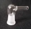 Adaptateur de fouet à vapeur en verre, 14mm, 18mm, 19mm, femelle ou mâle, grand tuyau à 90 degrés, en stock ZZ