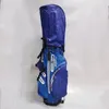 Väskor Golf Blue Stand Bags Golf Clubs stor diameter och stor kapacitet Vattentät material Kontakta oss för att se bilder med logotyp