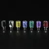 13Style en acier inoxydable flux d'air à large alésage crâne 510 Ego Drip tips long verre Pyrex métal pierre de jade Drip tip résine céramique Zodiac ZZ