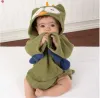 15 styles cute animal Towels bathrobe Flannel Kids shark fox mouse owl model cartoon Nightgown Children Hooded bathrobes C1710 11 LL