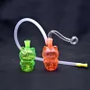 Tubi per acqua Bong con bruciatore a nafta staccabile Mini gatto carino di alta qualità con tubo per bruciatore a nafta maschio da 10 mm dimensione mano mini bong portatile LL