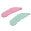 Feather Silicone Fheitting kralen BPA Gratis voedsel Siliconen Kauw speelgoed Baby Theether Diy Nursing Sieraden Baby Shower Geschenk veer Pendant 11 ll