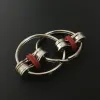 Key Ring Fidget Spinner Gyro Hand Spinner Metal Toy Finger Keyring Chain HandSpinner Toys For Reduce Decompression Anxiety 5 Colors ZZ