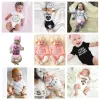 INS Baby Summer rompers 2017 newest infant toddlers Letters jumpsuit newborn one piece soft cotton jumpsuit 12 Styles ZZ