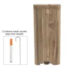 Solid Wood Case Smoking Set with Ceramic Pipe Cleaning Hook Dugout 46mm - 104mm LL