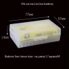 20700 21700 PORTABLE PLASTIC CASE BOX Säkerhetshållare Lagring Container Clear Pack Batterier för litiumjon Batteriladdare Wrap ZZ