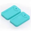 Mescola color cane tag teether silicone dentizione a sospensione BPA etichette masticabili gratuite giocattolo da masticare baby mastica