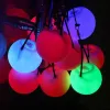 POI LED leuchtende Wurfbälle, Durchmesser 8 cm, für Bauchtanz, Bühnenaufführung, Talentshow, Hand-Requisiten, Farbverlauf, Farbwechsel, ZA5949 ZZ