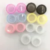 Couleurs claires 100 pcs/lot étui coloré lentilles de contact boîte lunettes étui à lentilles couleur Double boîte étui à lentilles accessoires lunettes LL