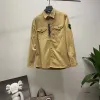 Compagnie Cp Outerwear Badges Zipper Shirt Jacket Loose Style Spring Mens Top Oxford Portable High Street Stones Island Jacke 1h3y 7e0z780