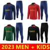 2023ポルトガルズフットボールトラックスーツJoao Felix 23/24 B.Fernandes Pepe Soccer Training Suit Joging Long Sleeve Chandal