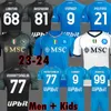 23 24 Napoli Futbol Formaları Maglia Napoli 2023 2024 Zielinski Kvaratskhelia Kids Campioni D'Italia Cadılar Bayramı Maç Futbol Gömlek