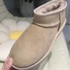 Designer Boot Ultra Platform Mini Woman Ankle Australia Sand Mustard Seed Snow Boots Sheepskin Cowskin Australian Winter Warm S N