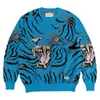 Men's Sweaters New Man Sweater Pullover High Quality 1 1 Knitted Jacquard Tiger Totem Streetwear Man Ms. WACKO MARIA Sweater Wool Jumper J230914