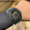 RicharMilles Watches Luxury Mechanical Mechanical Movement Ceramic Dial Rubber strap Richa Wristwatch Business Rm3502 Black Carbon Fiber Tape Luminous Mill Ma