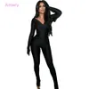 2023 Autumn Women's Two Piece Set New Sexy Off Shoulder Large V-neck High Waist Shirt Tight Pants Casual Sports Sets For Women Outfits