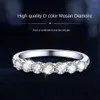 Classic Fashion Ins Style Ring Female Moissanite's Niche High Sense 925 Sterling Silver Row Ring Designer Jewelry Rings