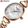 5AWomen S Uhren Curren Gold Uhr Frauen Damen Kreative Stahl Armband Weibliche Wasserdichte Uhr Relogio feminino 230103