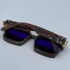 Millionaire Solglasögon för män och kvinnor Square Full Frame Vintage 1165 1.1 Unisex Shiny Gold Good Sell Plated Top Quality 96006 L6IG