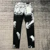 男性のためのデザイナー女性パンツパープルブランドジーンズサマーホール2023新しいスタイル刺繍自己583 900 895