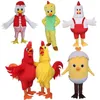 Mascot Playful Chicken Big Rooster Cartoon Doll Costume Adult Walking Turkey Prop Doll Costume Christmas Party Mascot Clothing