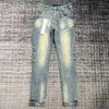 Designer Mens Purple Jeans Denim Trousers Fashion Pants High-End Quality Straight Design Retro Streetwear Casual Sweatpants Joggers 1231