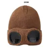 Cachecol Cp Óculos CP Beanie Designer Óculos Chapéu de caveira de malha ao ar livre outono e inverno