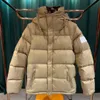 2023 23 Zima nowa designerska kurtka puff moda z kapturem zagęszczony płaszcz męski i damski wiatraka gęstwy ciepły ubrania A1