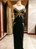 カジュアルドレスレディースドレス2023ファッションキャットウォークチェーンサスペンダーロングブラックセンドネックレスとブレスレット