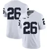 Penn State Nittany Football Jersey 26 Saquon Barkley 9 Trace McSorley 2 Marcus Allen 88 Mike Gesicki White Navy College Mens 축구 셔츠 150th Rose