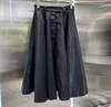 2023 Designer Womens Dress Fashion Renylon Casual Dresses Summer Super Large kjol Show Thin Pants Party kjolar Black Size S-L A1